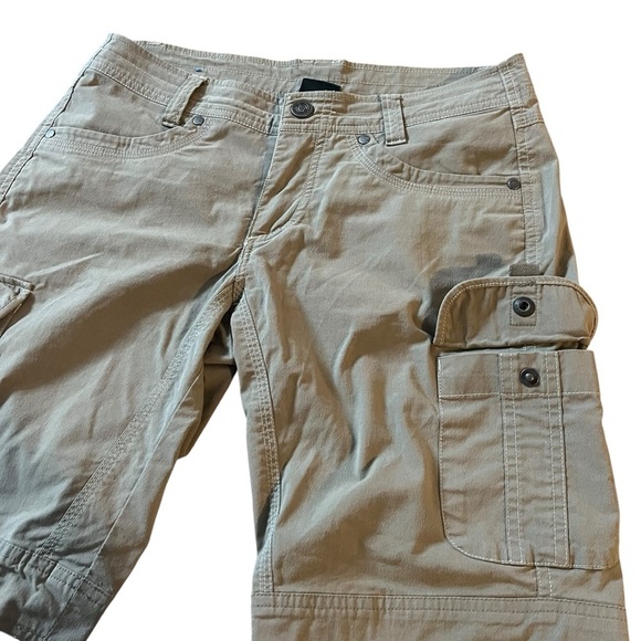 KÜHL Women’s Size 4 Outdoor Cargo Shorts Tan Trail Utility Hiking Adventure Wear - Picture 6 of 15